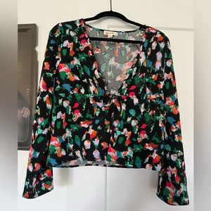 Open Edit tie front shirt/jacket